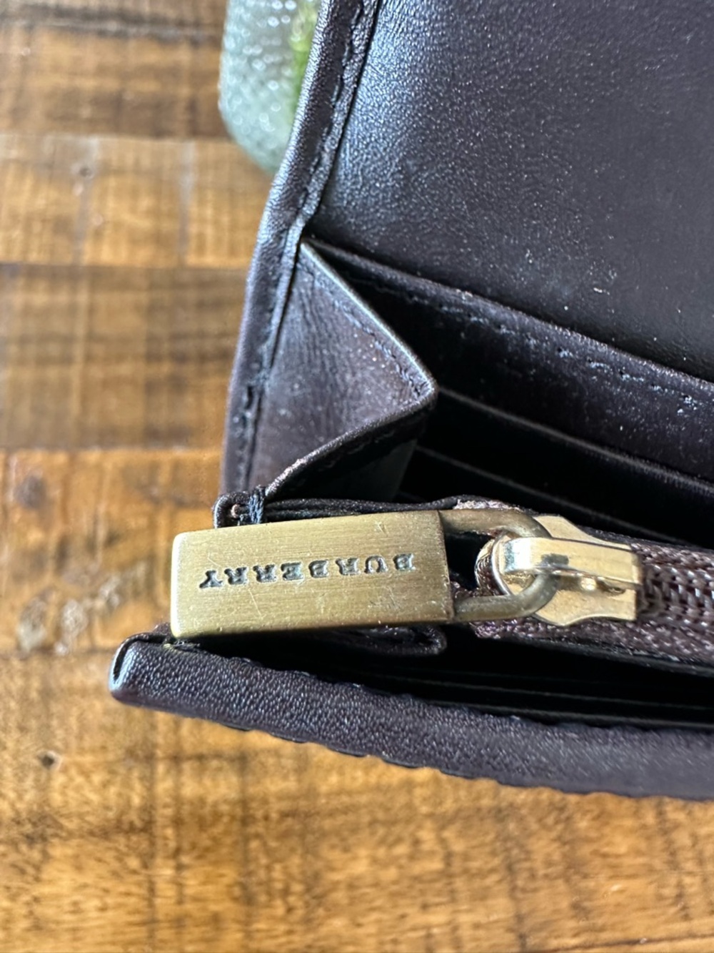 Burberry Brown Leather Wallet with Gold Hardware - Picture 5 of 11